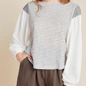 Anthropologie Aiden Texture Top Size L